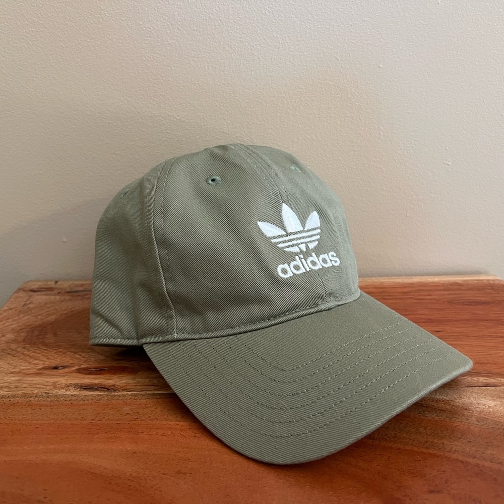 adidas Olive Green Trefoil Baseball Cap